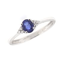Anello Fanton Gioielli Donna ANELLI ZAFFIRO in Oro bianco Zaffiro 0.47 Ct ANOR-225-52 - ANOR-225-52